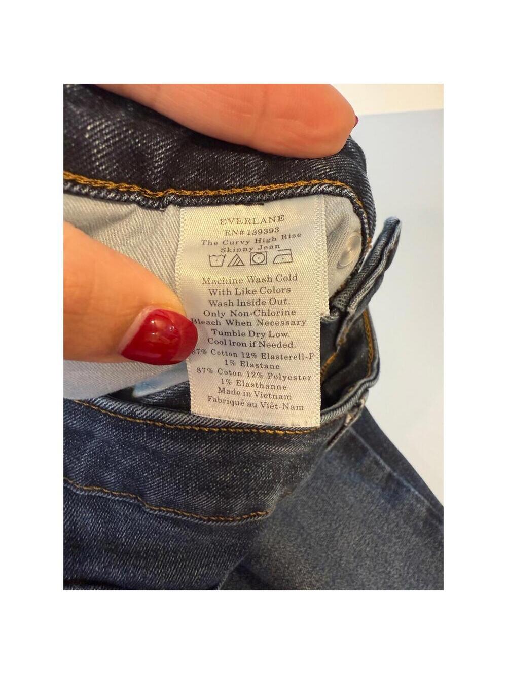 EVERLANE Curvy High Rise Skinny Jean; Women's 27 - Picture 5 of 6